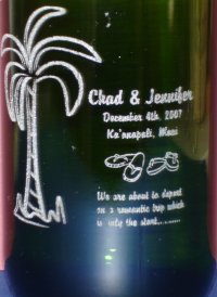 Engraved Champagne Bottle