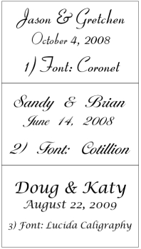 Glass Champagne Flutes Fonts