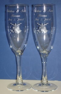 Custom Flutes Chirstina & Sam