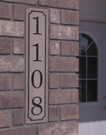 Vertical Address Stone